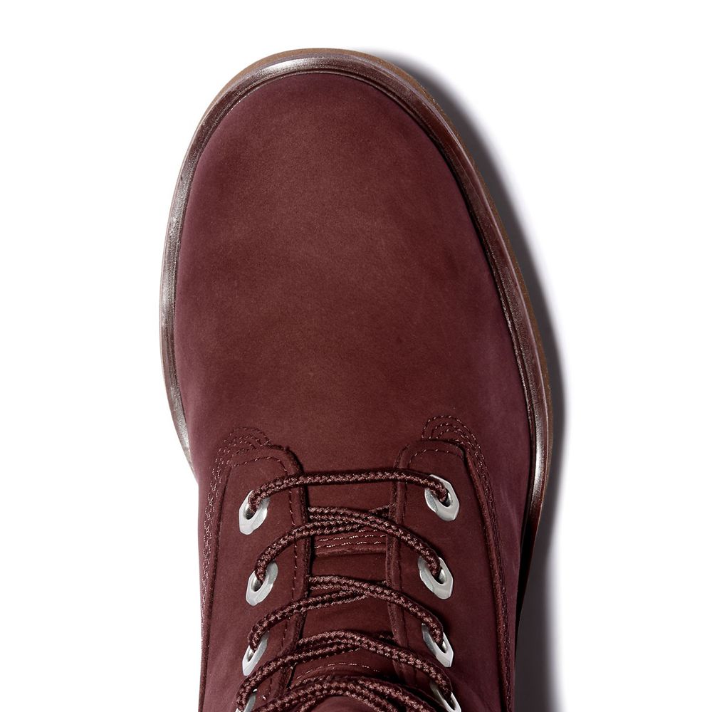 Botas Feminino - Timberland 6-Inch Kinsley Impermeavel - ASYID1762 - Bordeaux